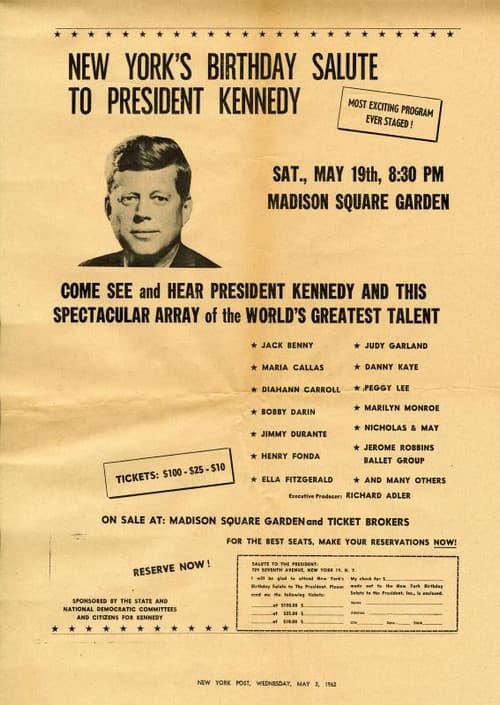 Постер: President Kennedy's Birthday Salute