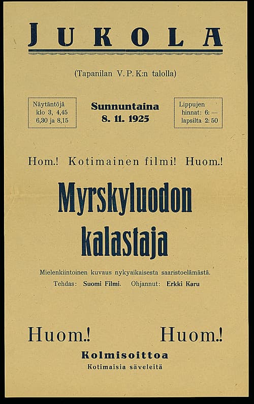 Постер: Myrskyluodon kalastaja
