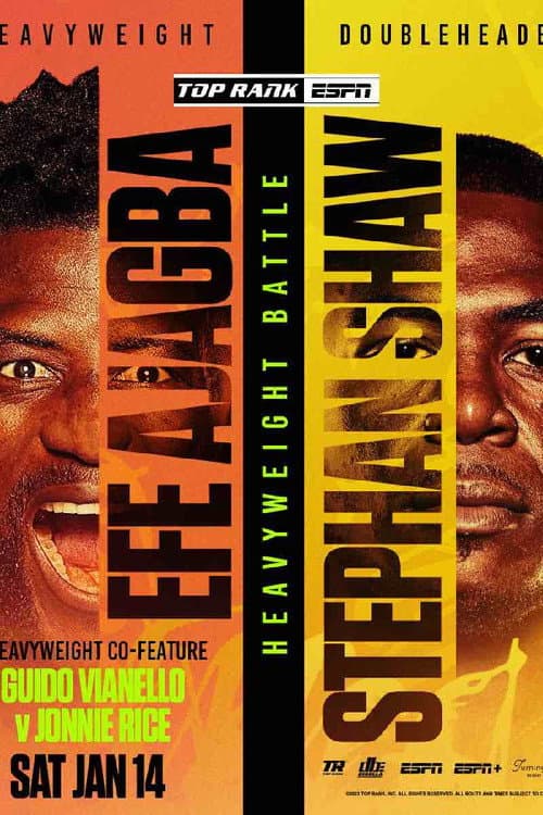 Постер: Efe Ajagba vs. Stephan Shaw