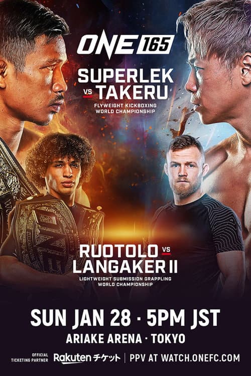 Постер: ONE 165: Superlek vs. Takeru
