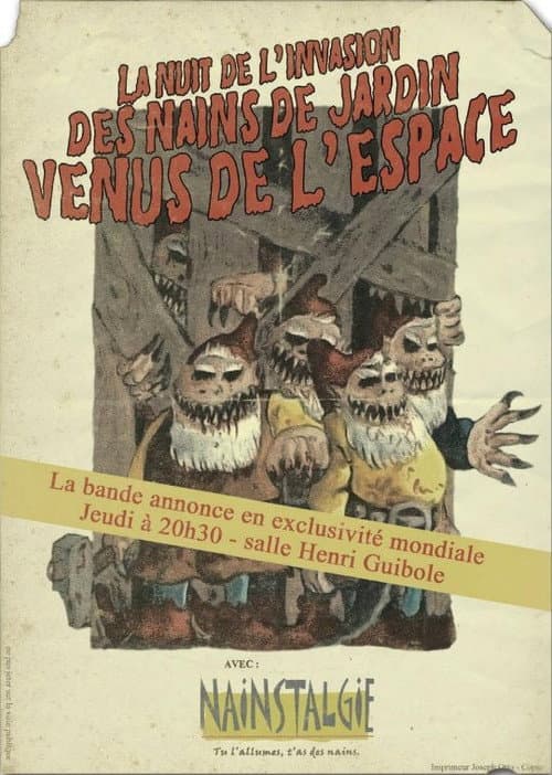 Постер: La nuit de l'invasion des nains de jardin venus de l'espace