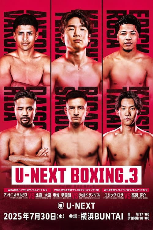 Постер: U-NEXT BOXING.3