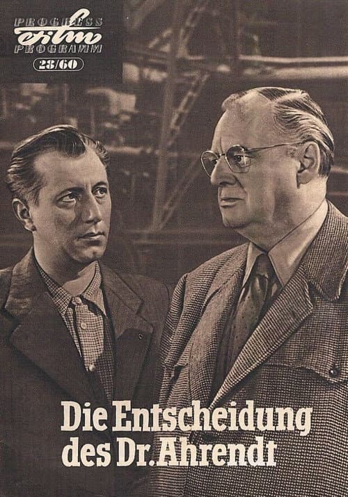 Постер: Die Entscheidung des Dr. Ahrendt