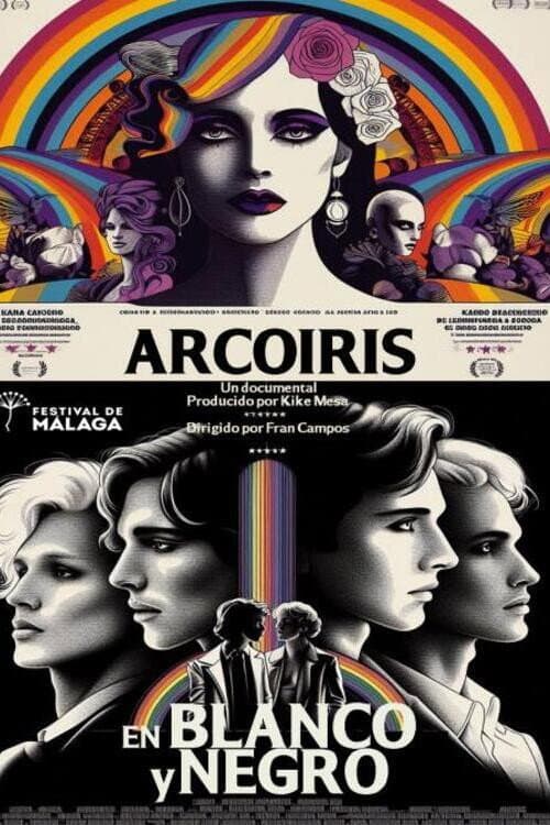 Постер: Arcoíris en blanco y negro