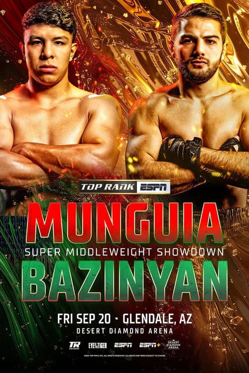 Постер: Jaime Munguia vs. Erik Bazinyan