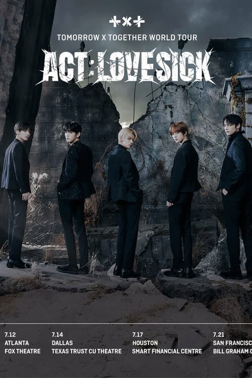 Постер: TOMORROW X TOGETHER WORLD TOUR ‘ACT: LOVE SICK’ IN SEOUL