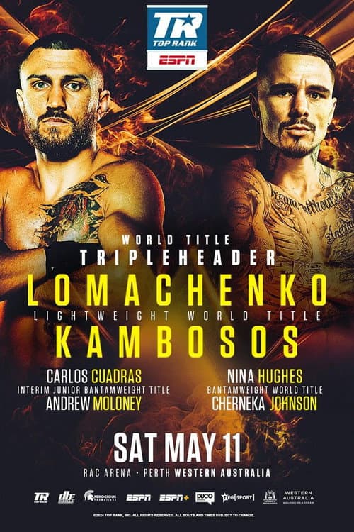 Постер: Vasyl Lomachenko vs. George Kambosos Jr.