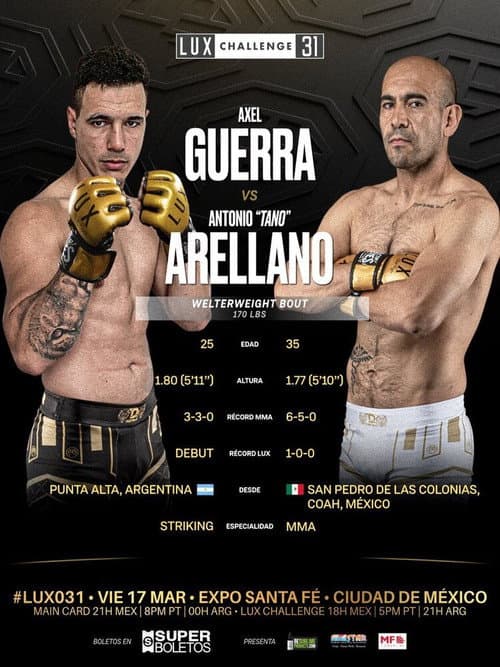 Постер: LUX Fight League 31