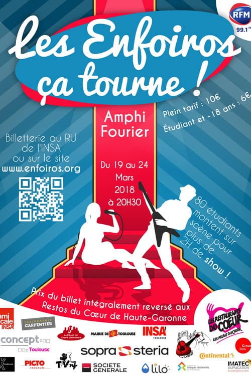 Постер: Les Enfoiros, ça tourne !