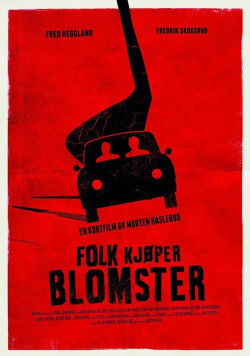 Постер: Folk kjøper blomster
