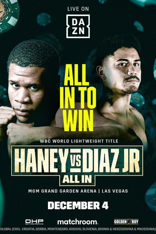 Постер: Devin Haney vs. JoJo Diaz