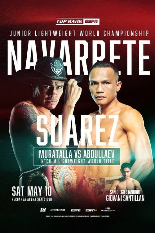 Постер: Emanuel Navarrete vs. Charly Suarez