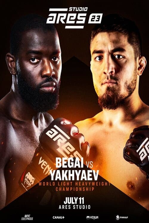 Постер: ARES 23 Studio: Begai vs. Yakhyaev