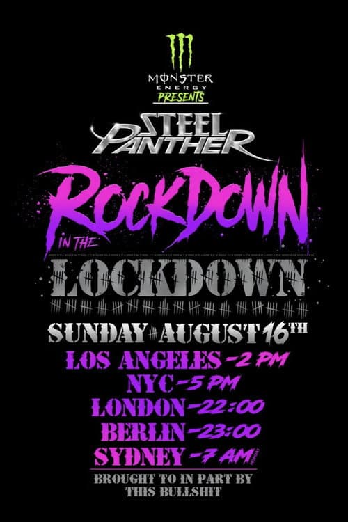 Постер: Steel Panther - Rockdown In The Lockdown