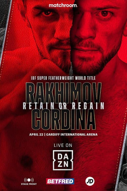 Постер: Shavkatdzhon Rakhimov vs. Joe Cordina