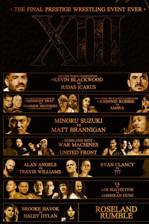 Постер: Prestiege Wrestling Roseland XIII