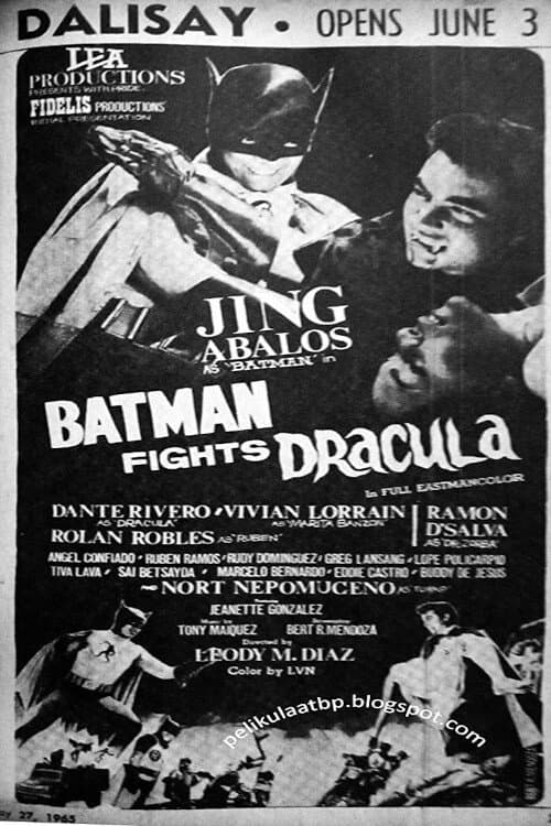 Постер: Batman Fights Dracula