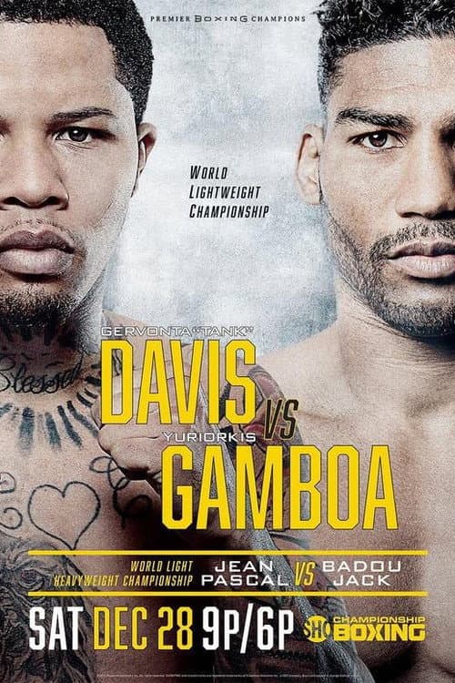 Постер: Gervonta Davis vs. Yuriorkis Gamboa