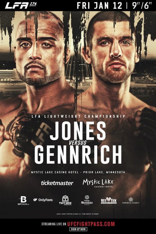 Постер: LFA 174: Jones vs. Gennrich