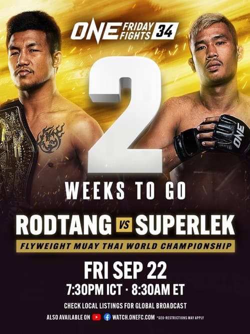 Постер: ONE Friday Fights 34: Rodtang vs. Superlek