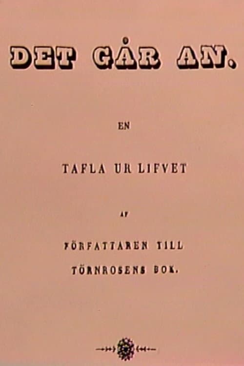 Постер: Det går an