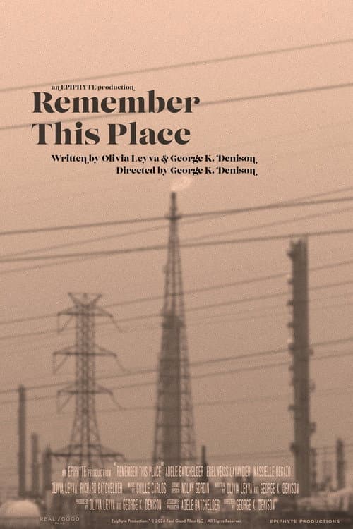 Постер: Remember This Place