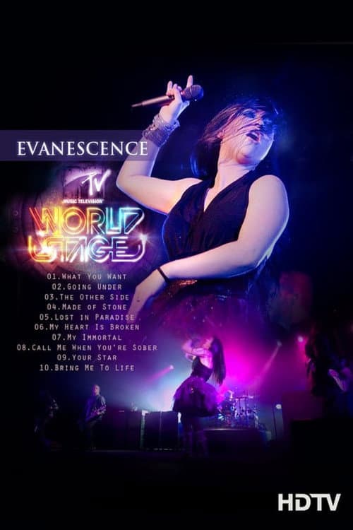 Постер: Evanescence: MTV World Stage