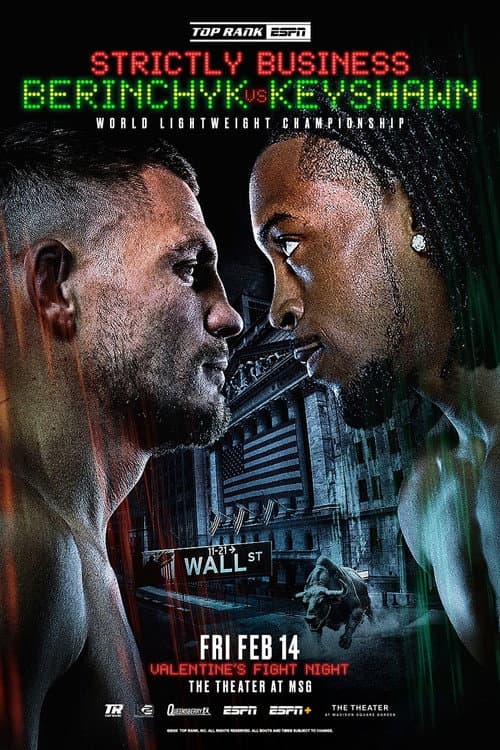 Постер: Denys Berinchyk vs. Keyshawn Davis