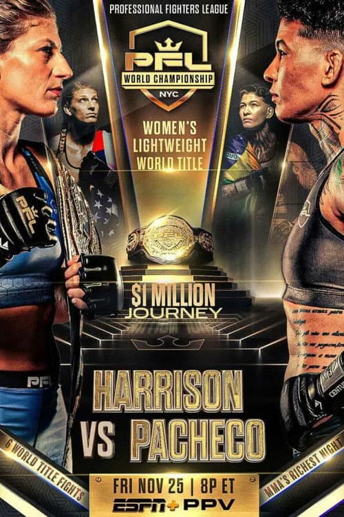 Постер: PFL 2022 #10: Championships - Harrison vs Pacheco
