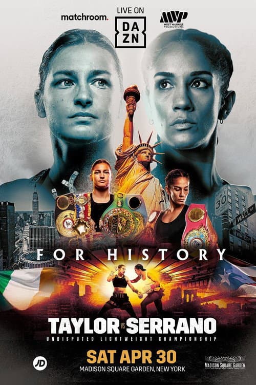 Постер: Katie Taylor vs. Amanda Serrano