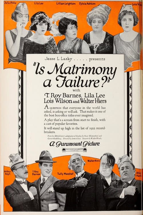Постер: Is Matrimony a Failure?