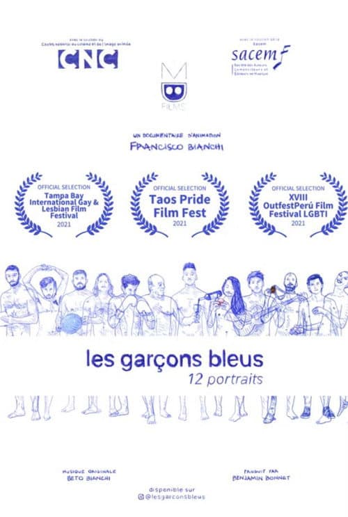 Постер: Les garçons bleus : 12 portraits