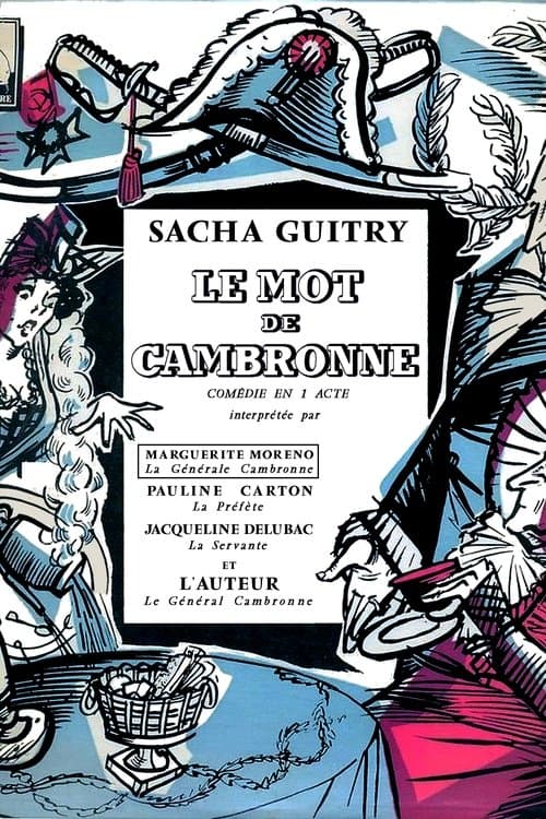 Постер: Le Mot de Cambronne