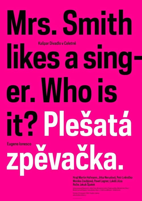 Постер: Plešatá zpěvačka