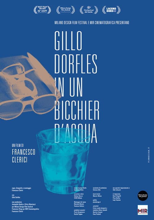 Постер: Gillo Dorfles. In un bicchiere d'acqua