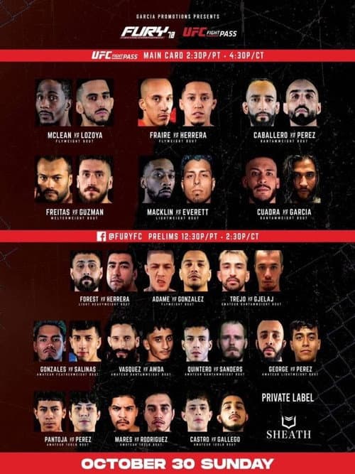 Постер: Fury FC 70