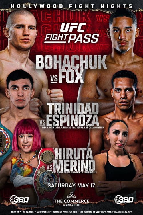 Постер: Serhii Bohachuk vs. Mykal Fox