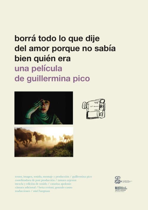 Постер: Borrá todo lo que dije del amor porque no sabía bien quién era