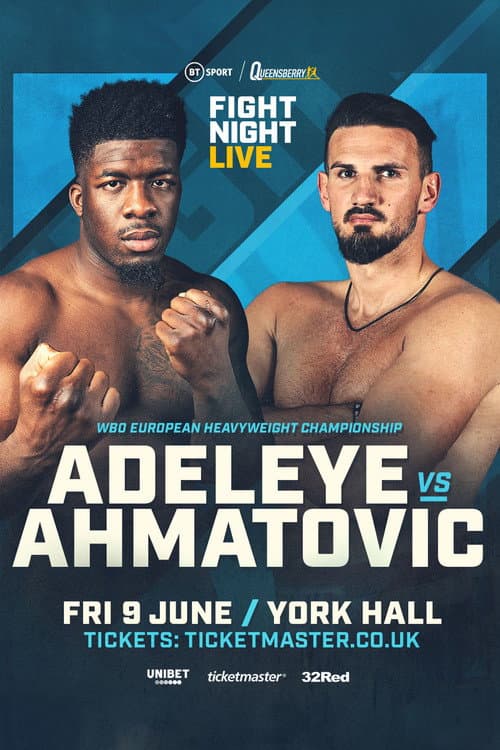 Постер: David Adeleye vs. Emir Ahmatovic