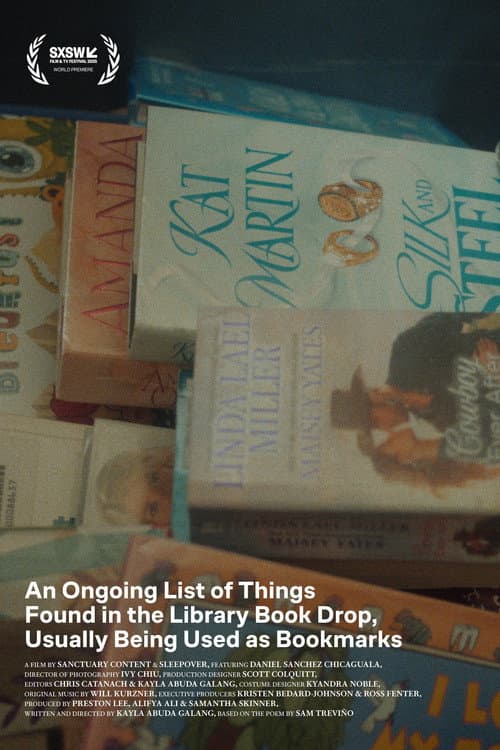 Постер: An Ongoing List of Things Found in the Library Book Drop, Usually Being Used as Bookmarks