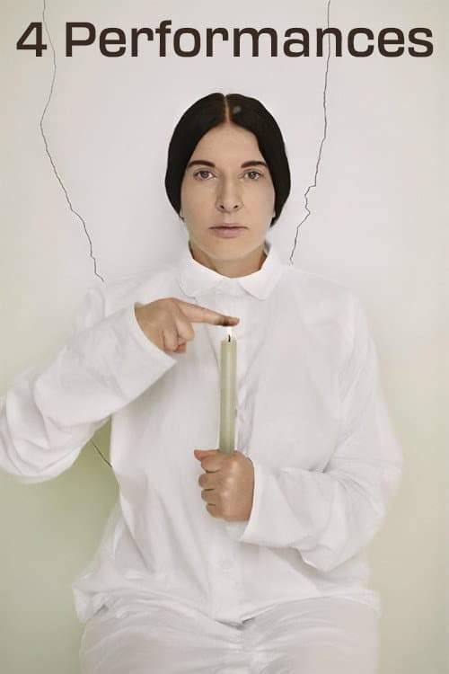 Постер: Четыре перформанса Марины Абрамович (1975–1976)