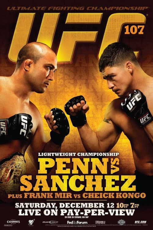 Постер: UFC 107: Penn vs. Sanchez