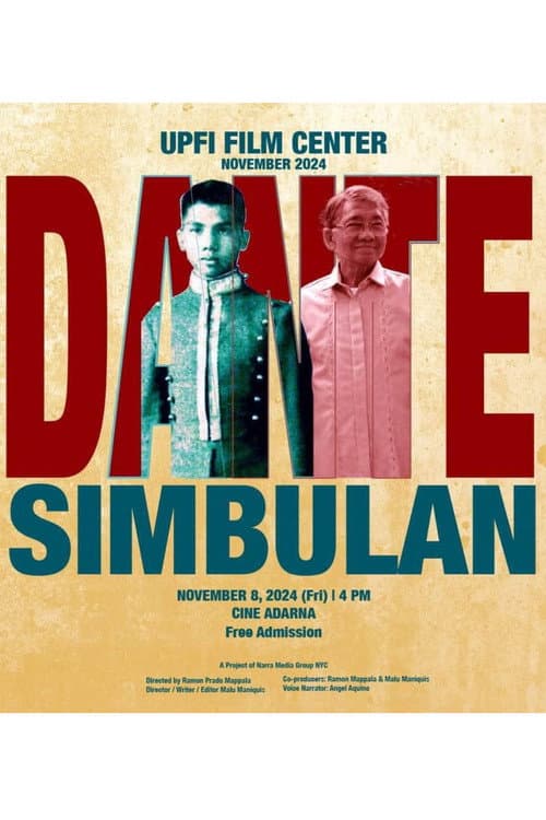 Постер: Dante Simbulan: PMAer-Turned-Activist