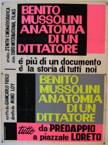 Постер: Benito Mussolini, anatomia di un dittatore