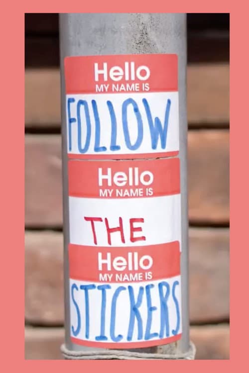 Постер: Follow the Stickers