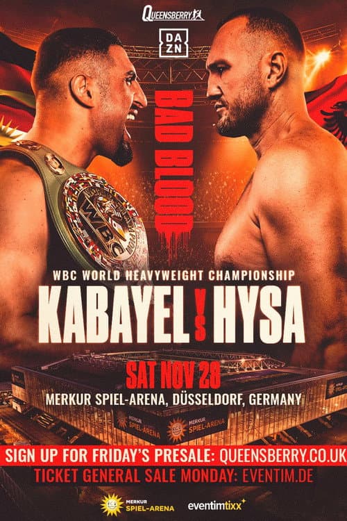 Постер: Agit Kabayel vs. Nelson Hysa