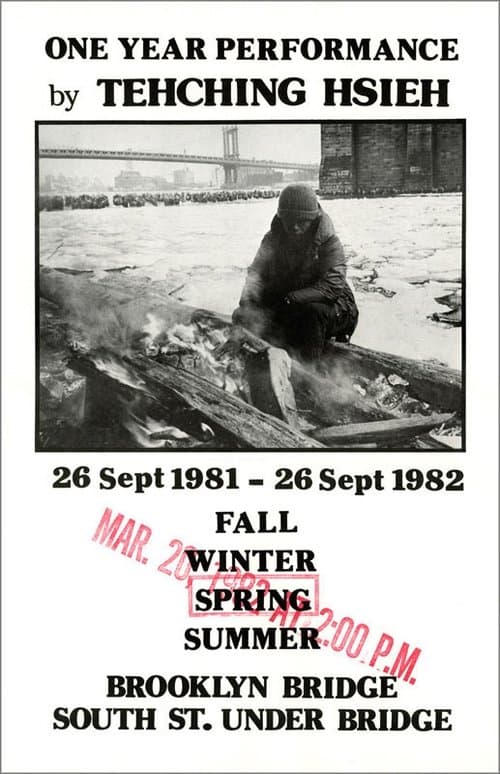 Постер: Tehching Hsieh: One Year Performance, Outdoor Piece 1981 - 1982