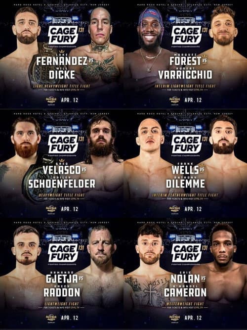 Постер: CFFC 131: Fernandez vs. Dicke