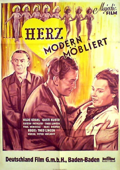Постер: Herz – modern möbliert