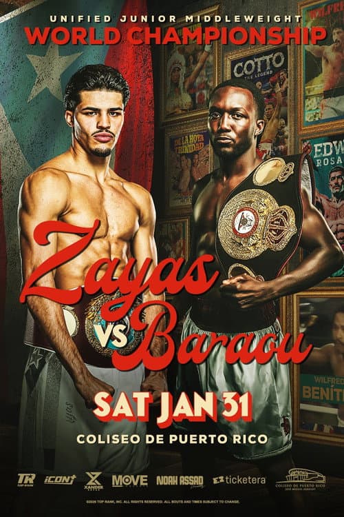 Постер: Xander Zayas vs. Abass Baraou